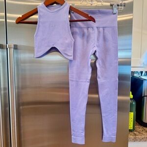 NWOT SET Active Matching Set Sculptflex Power Angle Bra & Power Leggings in Lily